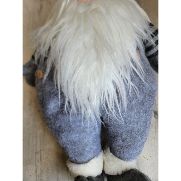 xmas gnome plush blue santa pillow Xmas home before - Picture 6 of 10